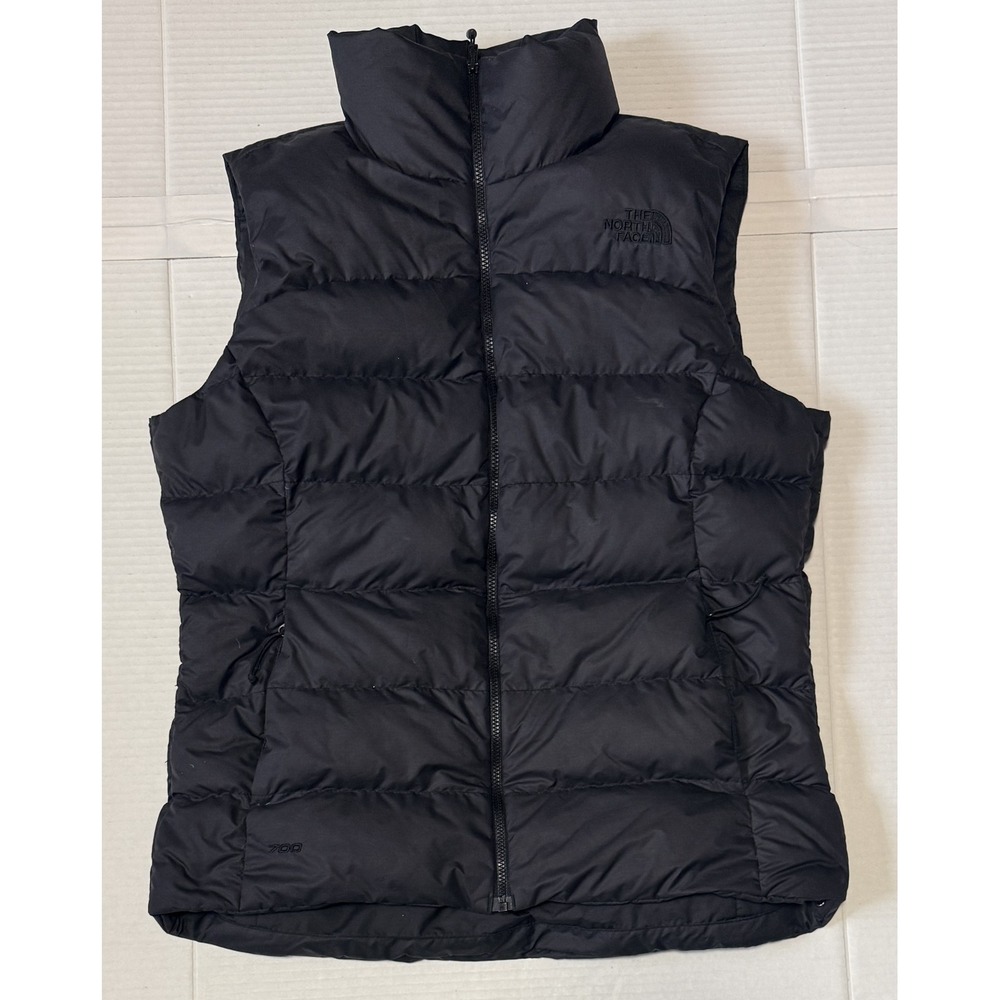 THE NORTH FACE - Women's Black Retro Nuptse 700 Fill Down Vest - Size Small